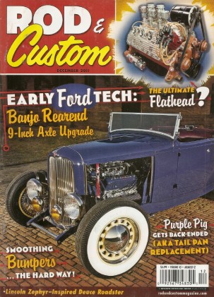 ROD & CUSTOM 2011 DEC - TIG WELDING, FORD BANJO REAREND UPDATED, BUMPER ART